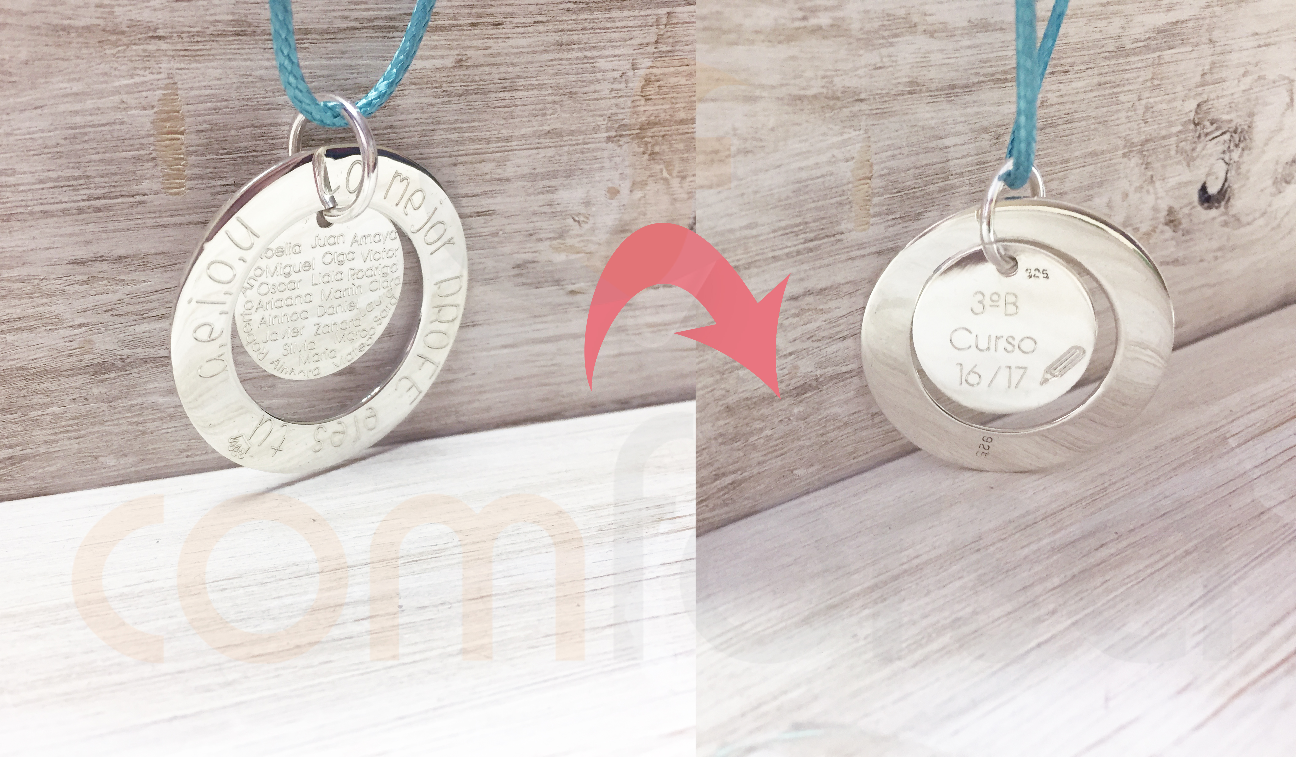 Personalized presents in sterling silver to gift your teachers