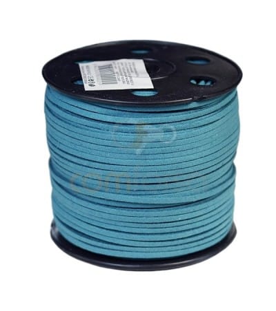 Imitation Suede turquoise strip 2.5 mm Standard quality