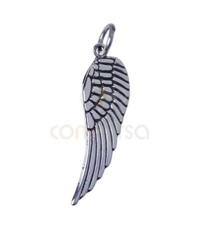 Sterling silver 925 wing pendant 9 x 29 mm