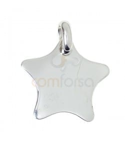 Sterling silver 925 star pendant 21x 21 mm