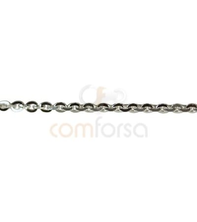 Sterling silver 925ml 2 x 1.5 mm fortçat chain