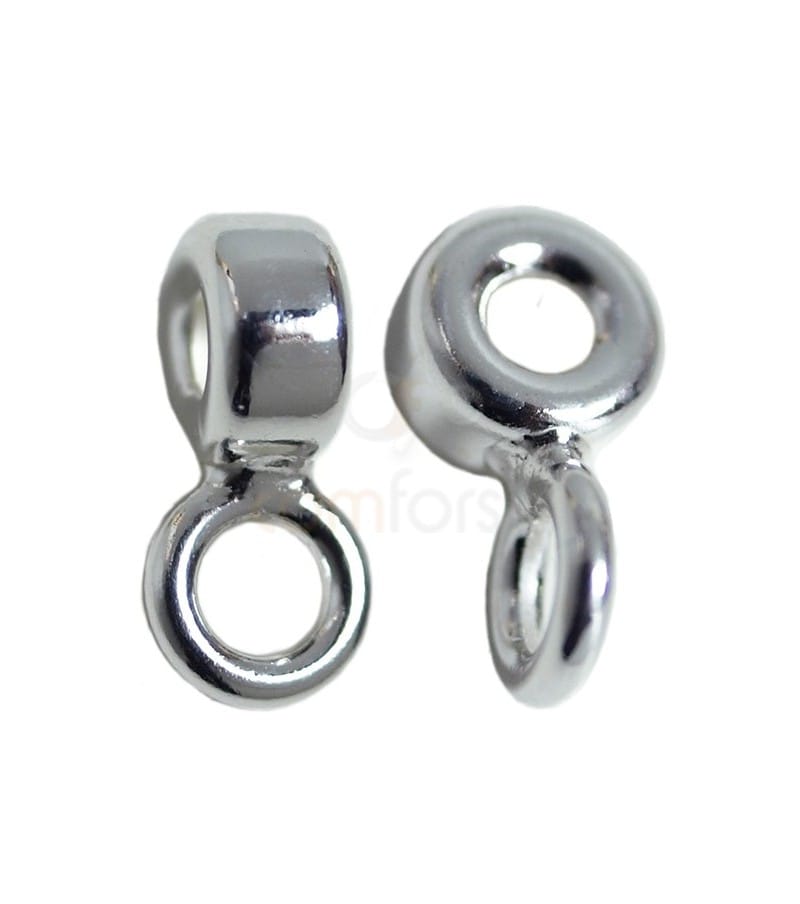 Sterling Silver 925 Donut 6 mm with jump ring (2.1)