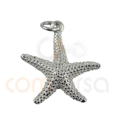 Sterling silver star fish pendant 20 mm