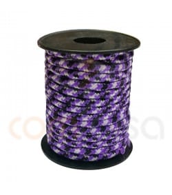 Paracord 5 mm trhee-color blue-yellow purple