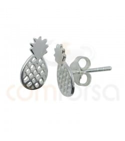 Sterling silver 925 pineapple earrings 5.5 x 11