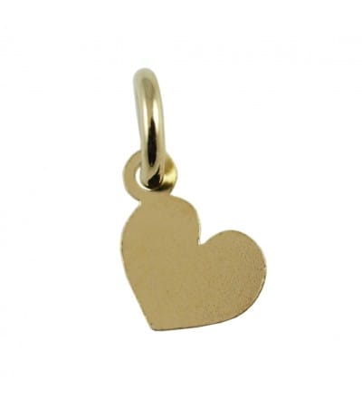 Sterling silver 925 gold-plated mini heart pendant 6x5 mm