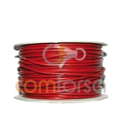 Red leather 2.5 mm premium quality