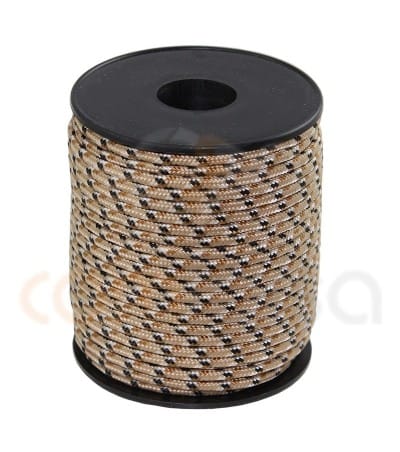PARACORD 3 MM THREE-COLOR BROWN