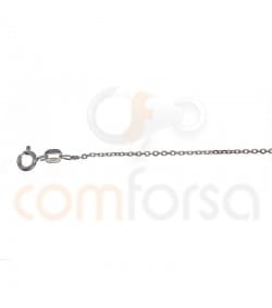 Sterling silver forçat chain 1.9 x 1.6 mm