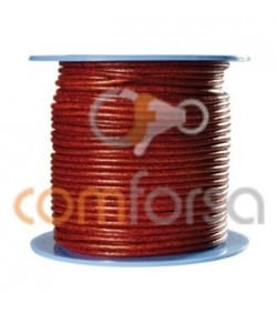 Brick-red coloured leather 2 mm premium quality