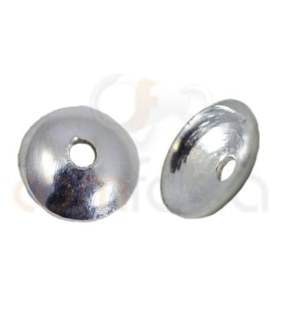 Sterling silver 925ml plain cap 6 mm