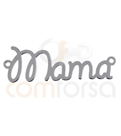 Sterling silver 925ml mama connector 37 x 10 mm