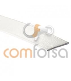 White flat leather  5mm 50%