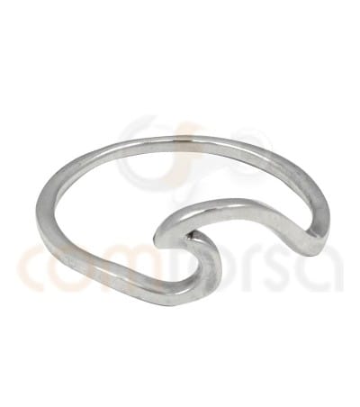 sterling silver wave ring
