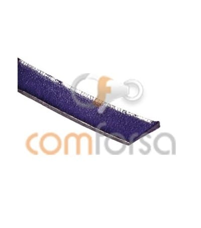 Purple flat leather 7 mm 50%