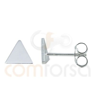 Sterling Silver 925ml triangle earrings 8 mm