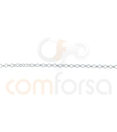 Sterling silver 925 loose round belcher chain 1.6mm