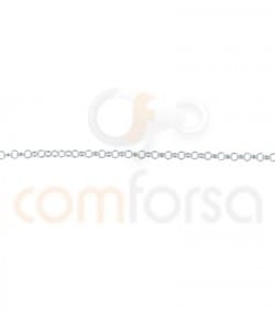 Sterling silver 925ml  round rolo chain 1.6 mm