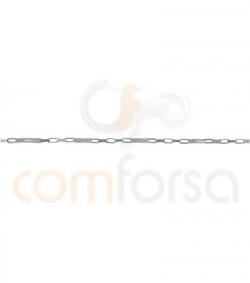 Sterling silver 925 straight chain 2 x 1 mm