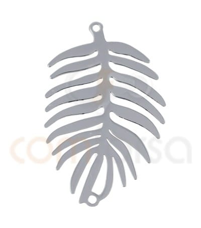 Sterling silver 925ml Palm tree leaf connector 20 x 32 mm