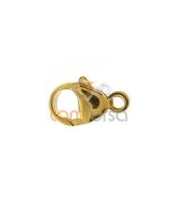 18kt Yellow gold round lobster clasp 13 mm