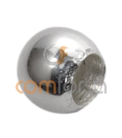 Sterling silver 925 bead ending for gluing 4 mm