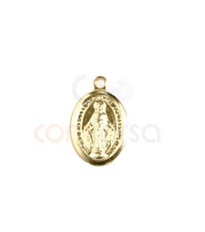 Sterling silver 925 Virgin Mary charm 7x11 mm