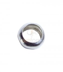 Sterling silver 925 gold-plated thick ring 5 mm