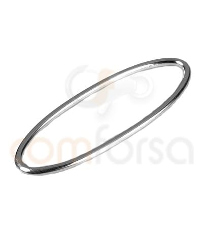 Sterling silver 925 Oval Spacer 25x10 mm