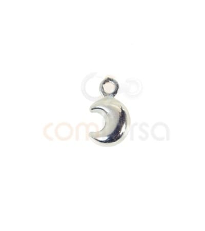 Sterling silver 925 gold-plated moon pendant 5.5x9.5mm