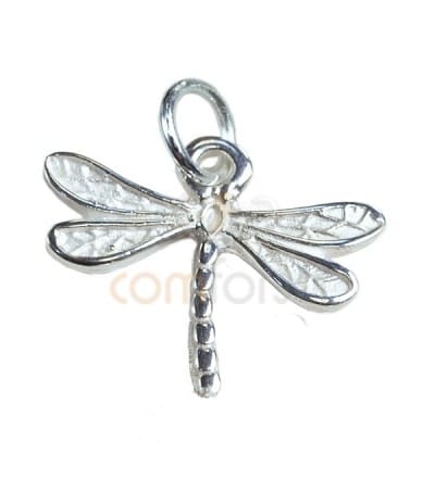 Sterling silver 925 gold-plated dragonfly pendant 18x16.5 mm