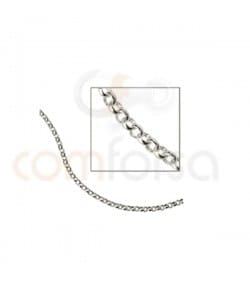 Gold plated sterling silver 925 rolo  chain 2 mm