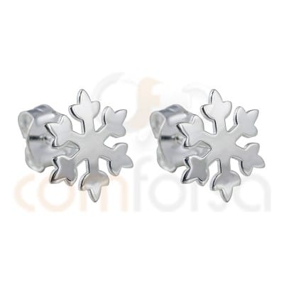 Snowflake earring sterling Silver 925