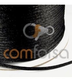 Black satin cord 2mm