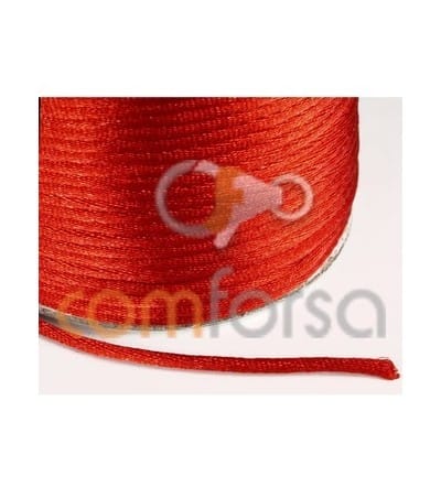 Red satin cord 2mm
