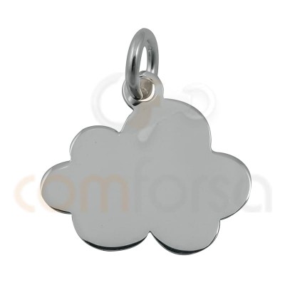 Cloud pendant 14 mm sterling silver 925