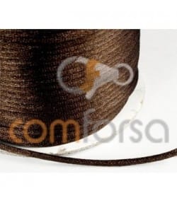 Brown satin cord 2mm