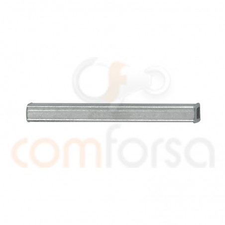 Sterling silver 925 Squared tube 2 mm (outside diameter) x 20 mm (length)