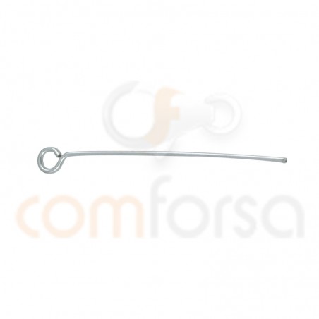 Sterling silver 925 eye pin 30 mm