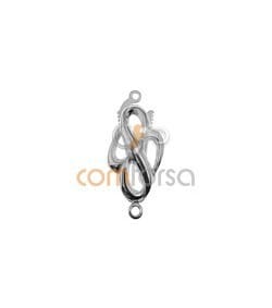 Sterling silver 925 necklace clasp 25 x 11 mm