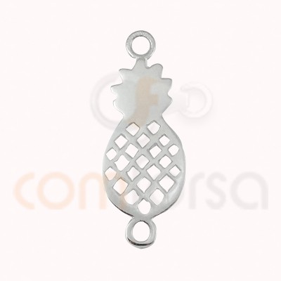 sterling silver pineapple connector 19 x 10 mm
