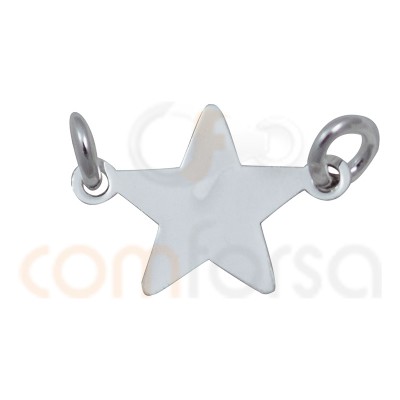 Gold Plated Sterling Silver 925ml star connector 13 mm