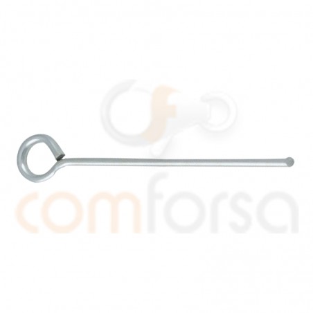 Sterling silver 925 eye pin 20 mm