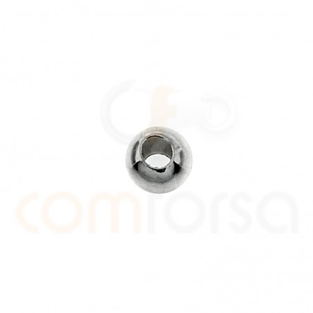 Sterling silver smooth ball 3 mm (1.2)