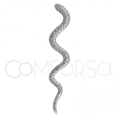 Sterling silver 925 snake pendant 70mm