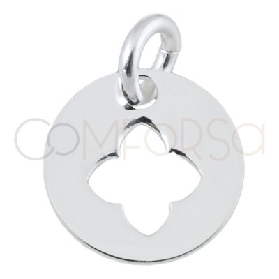 Sterling silver 925 clover cut-out pendant 9 mm