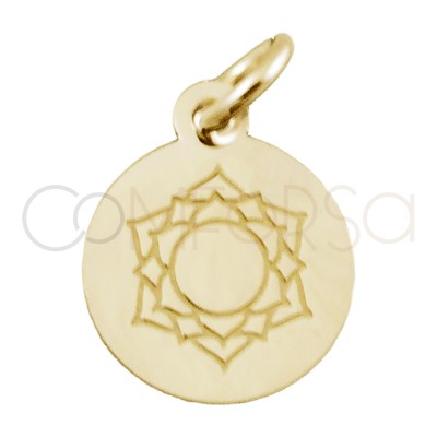 Sterling silver 925 "ANAHATA" pendant 10 mm