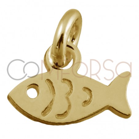 Sterling silver 925 fish pendant 8 x 5mm