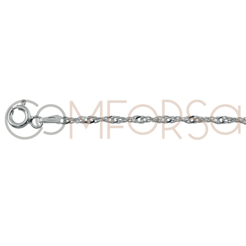 Sterling silver 925ml 2.5 mm singapore chain