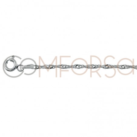 Sterling silver 925ml 2.5 mm singapore chain